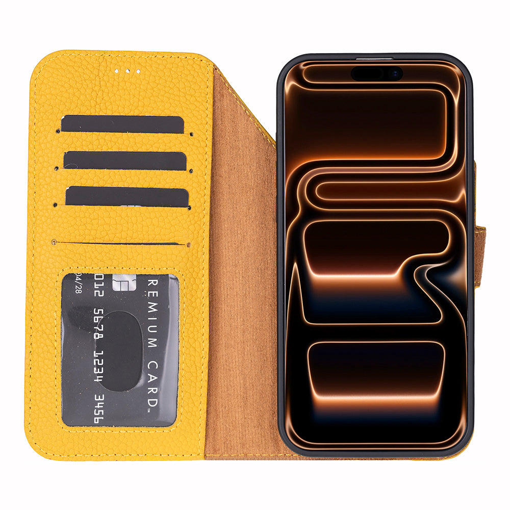 iPhone 17 Pro Leather Detachable Wallet Case - Magic Wallet