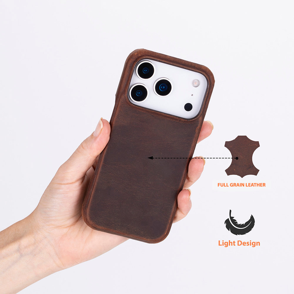 Leather iPhone 17 Pro Case - UJ