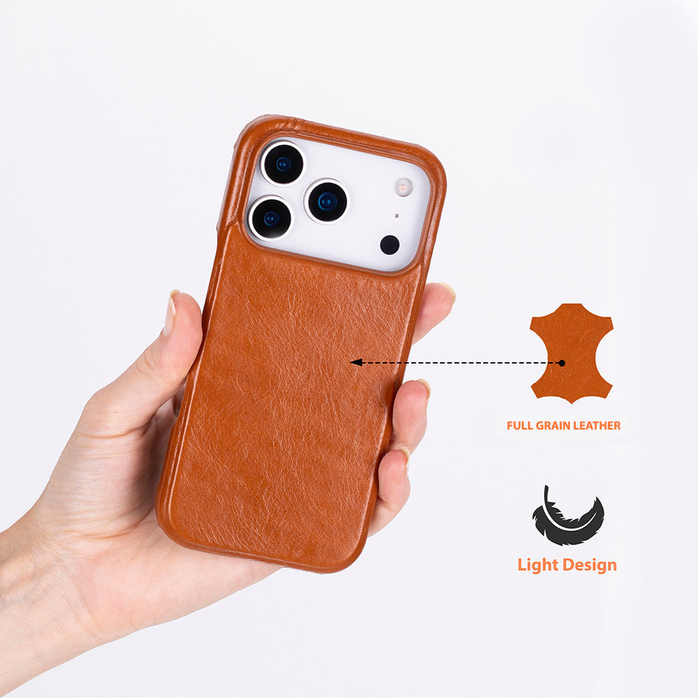 Leather iPhone 17 Pro Case - UJ