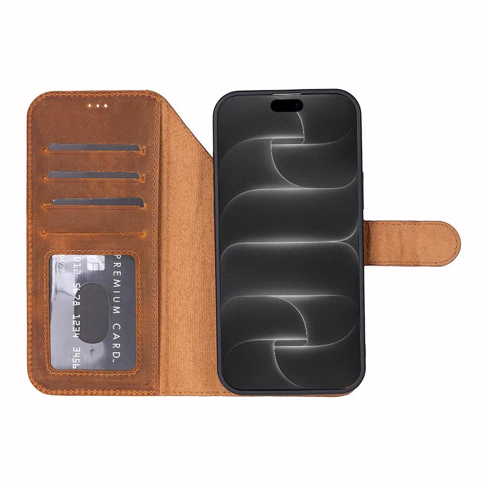 iPhone 18 Pro Leather Detachable Wallet Case - Magic