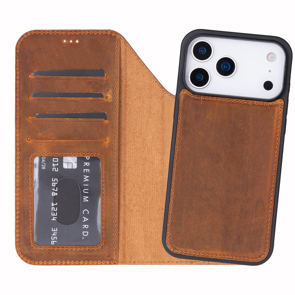 iPhone 18 Pro Max Leather Detachable Wallet Case - Magic