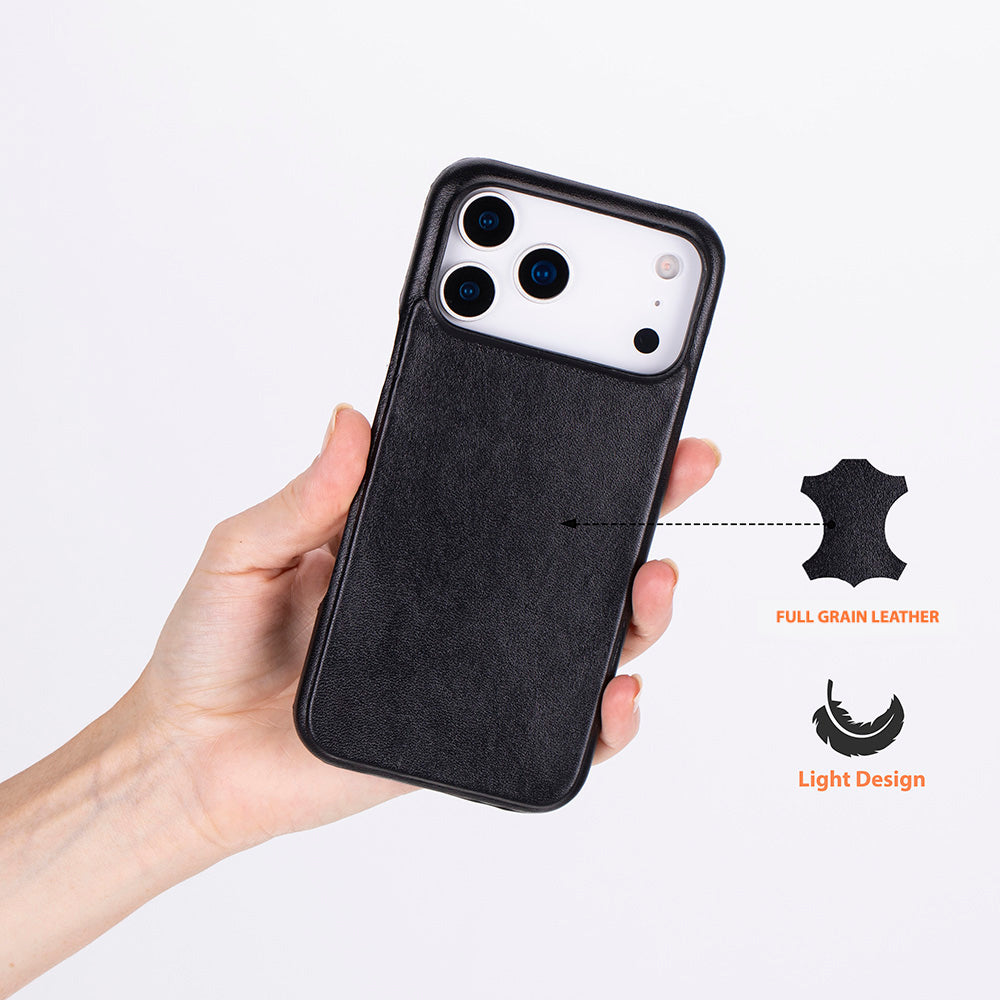 Leather iPhone 17 Pro Max Case - UJ
