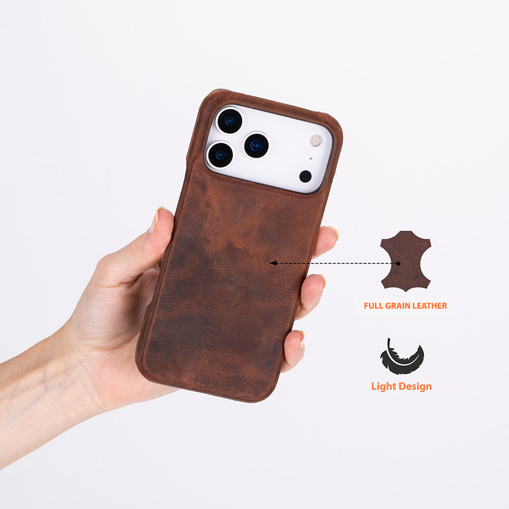 Leather iPhone 17 Pro Max Case - UJ