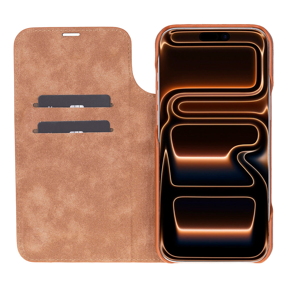 Leather iPhone 17 Pro Max Folio Case - Sonat