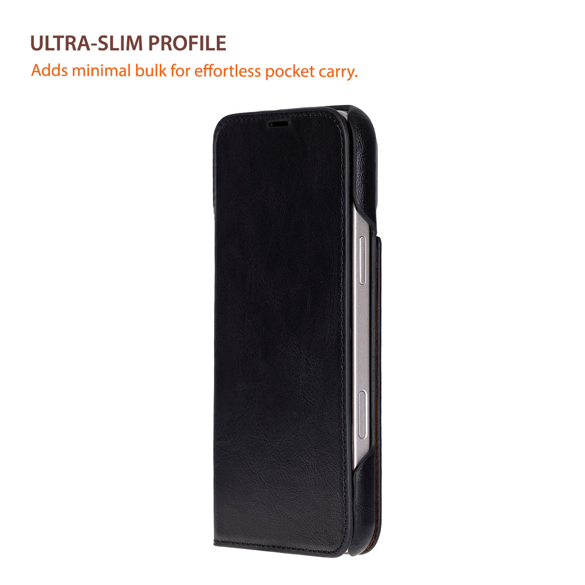 Leather iPhone 17 Pro Folio Case - Sonat