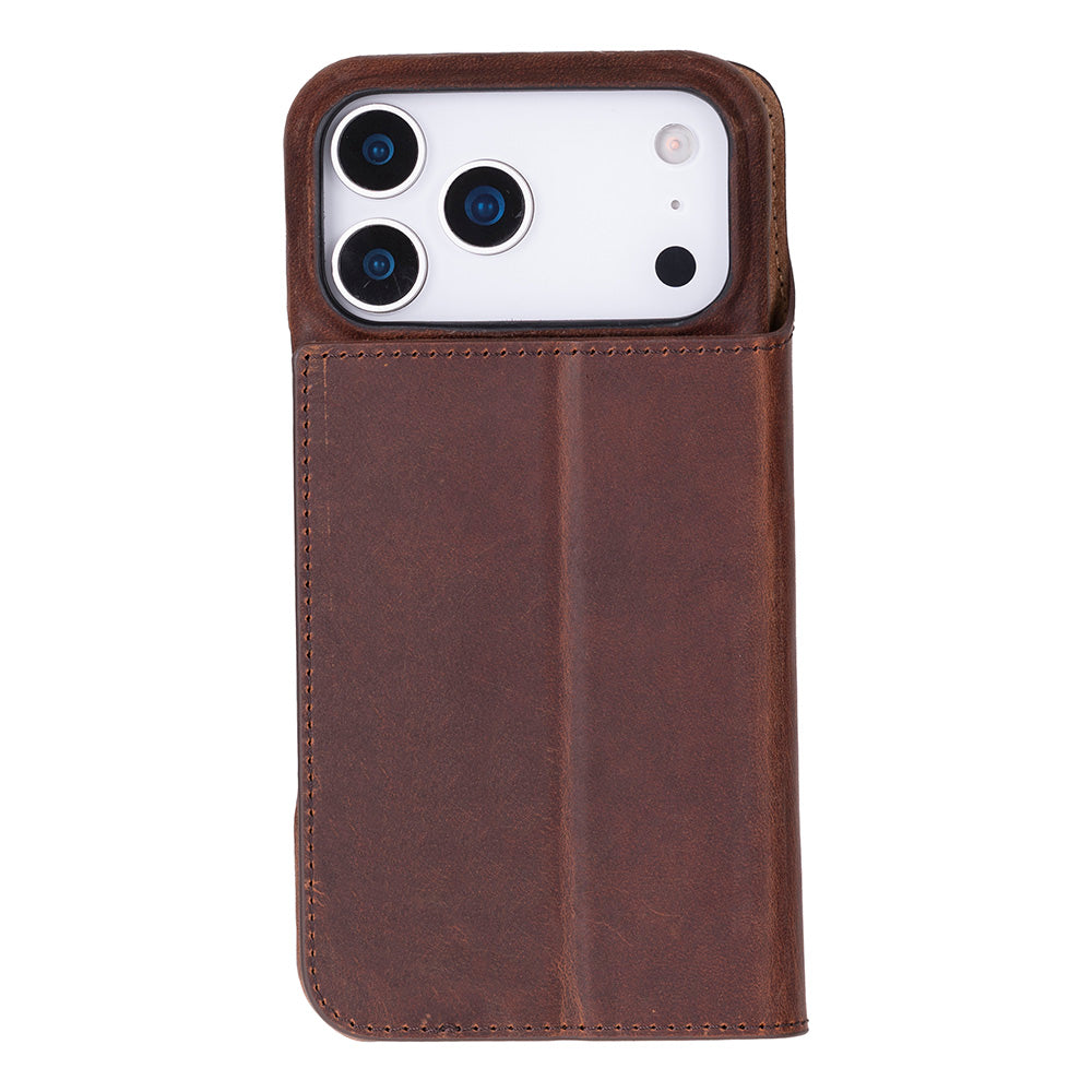 Leather iPhone 17 Pro Folio Case - Sonat