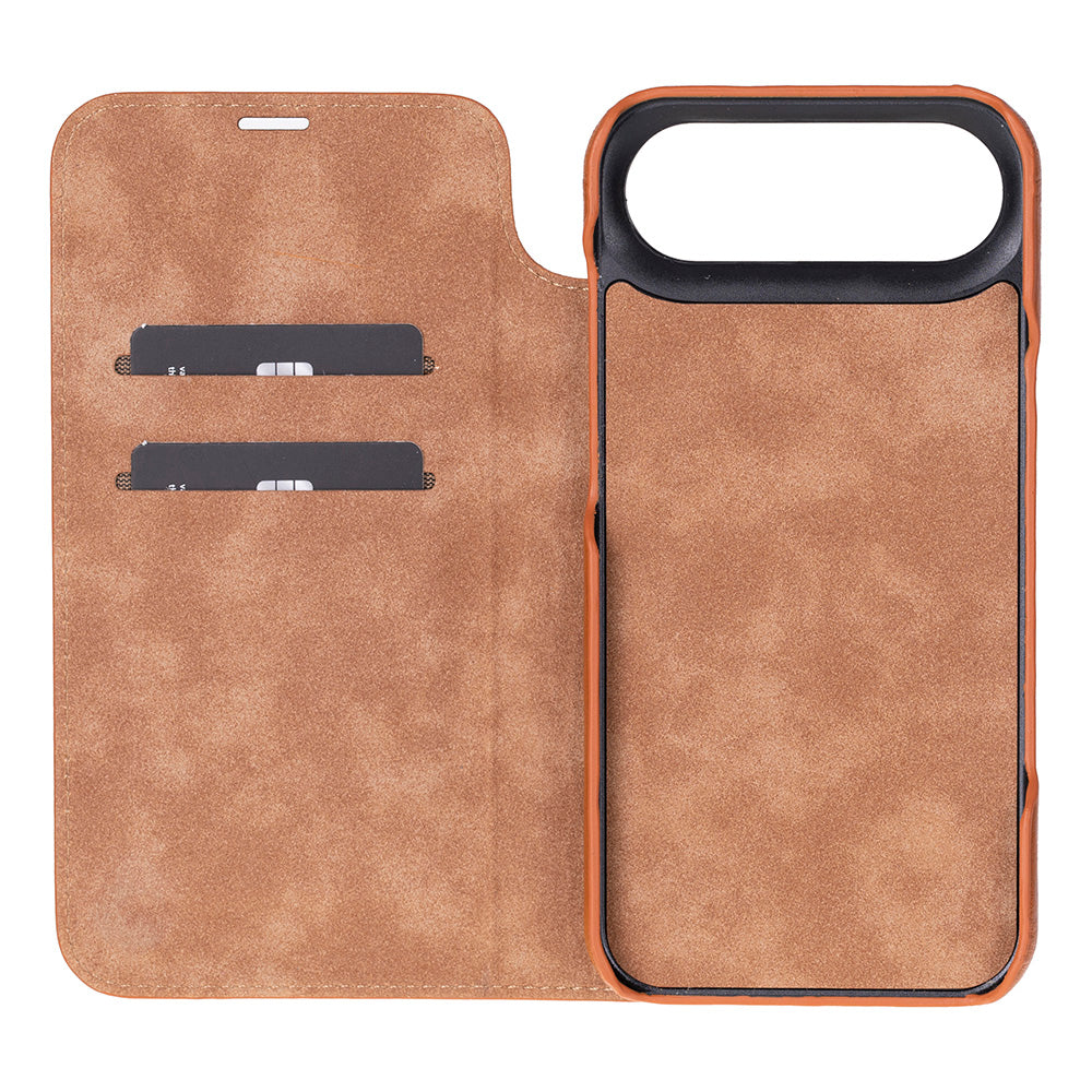 Leather iPhone 17 Air Folio Case - Sonat