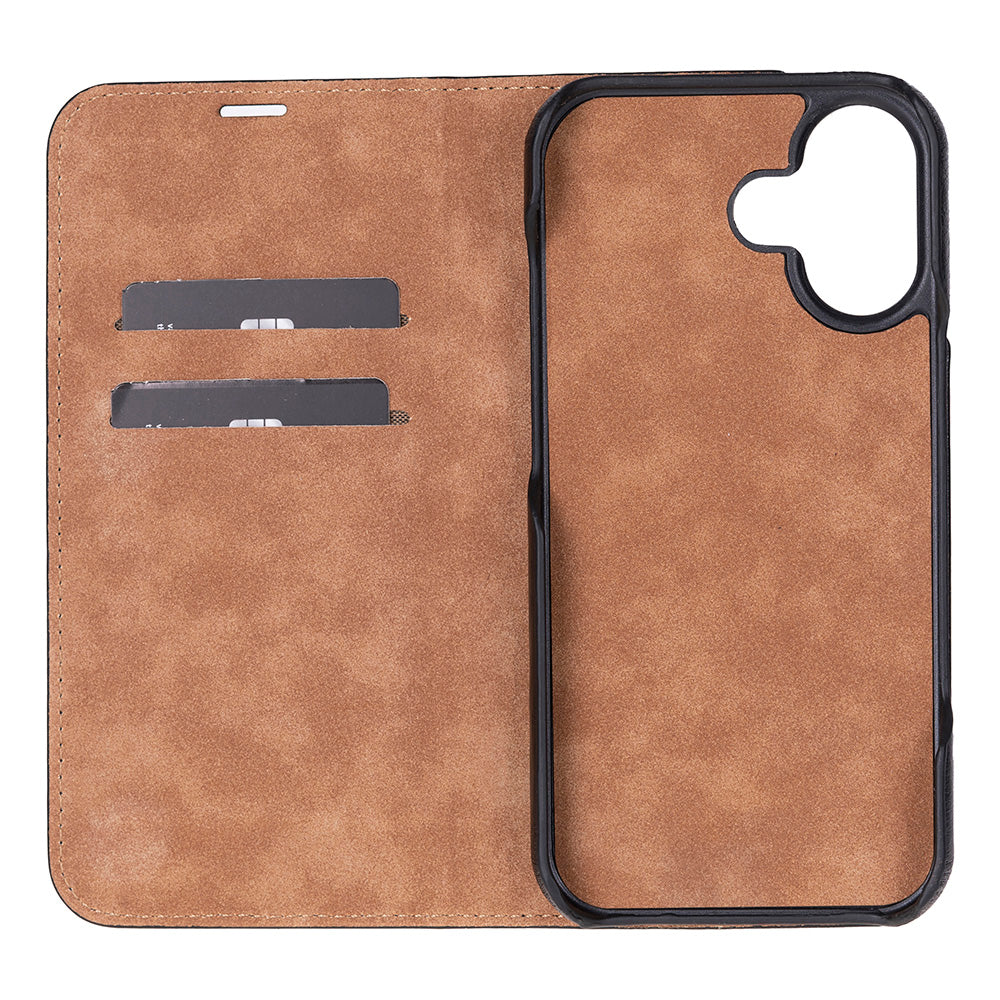 Leather iPhone 17 Folio Case - Sonat