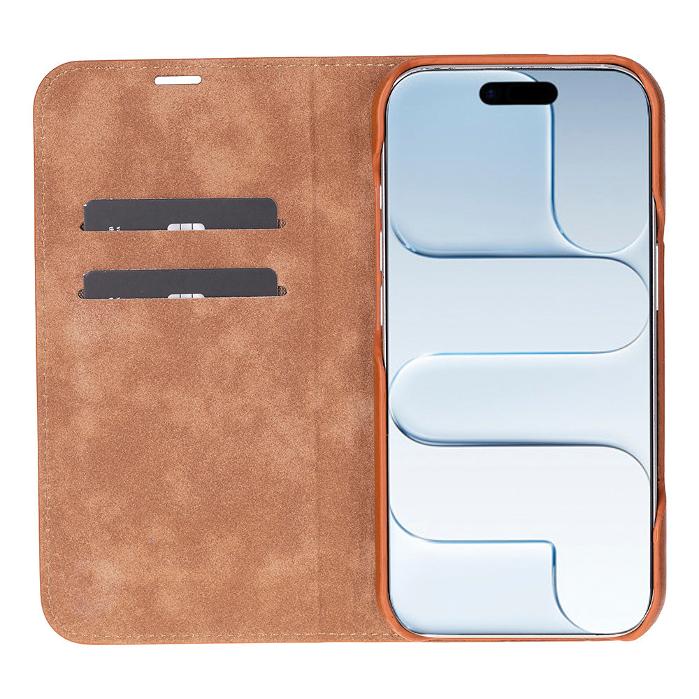 Leather iPhone 17 Folio Case - Sonat
