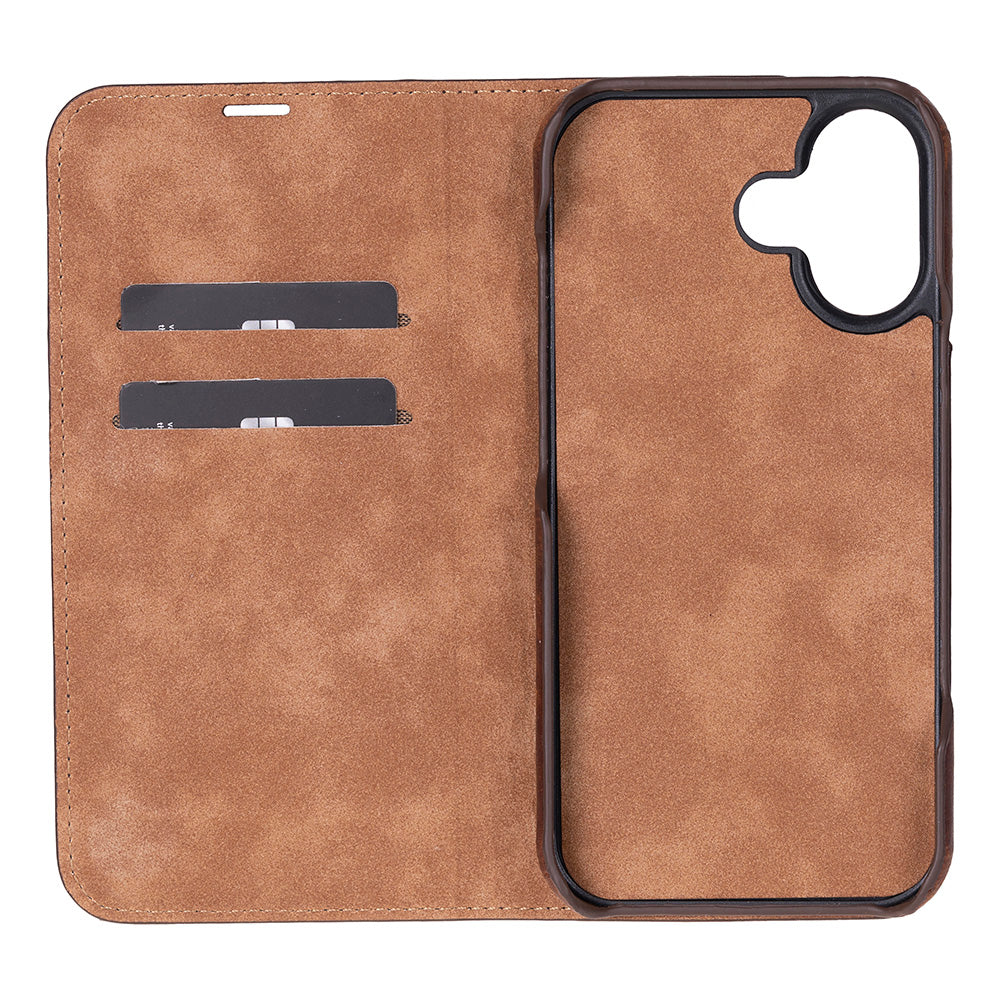 Leather iPhone 17 Folio Case - Sonat