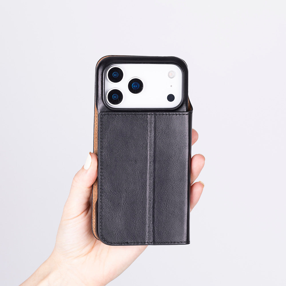 Leather iPhone 17 Pro Max Folio Case - Sonat
