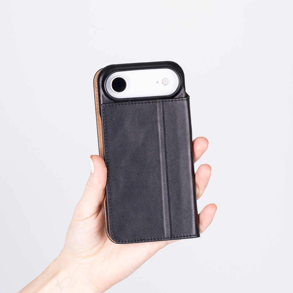 Leather iPhone 17 Air Folio Case - Sonat
