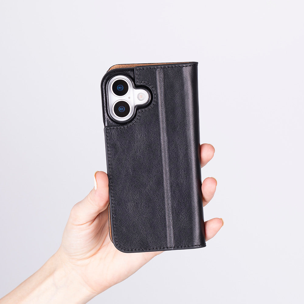 Leather iPhone 17 Folio Case - Sonat
