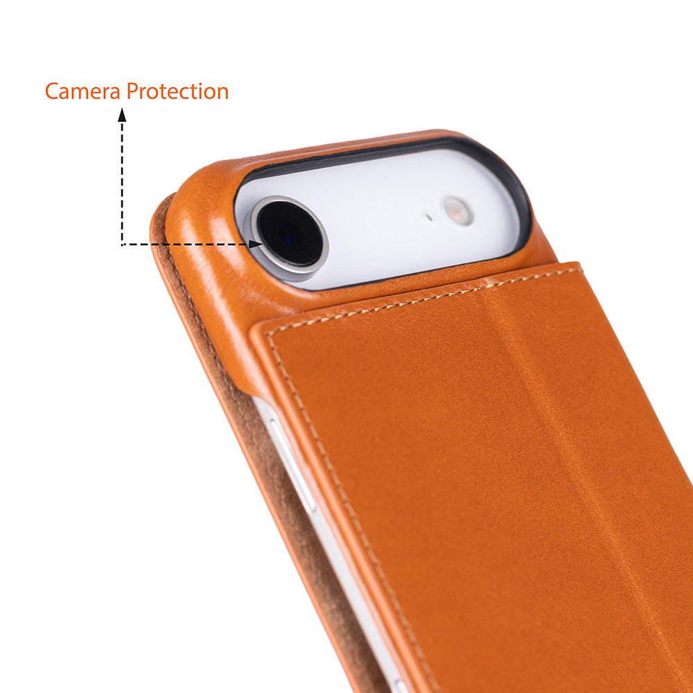 Leather iPhone 17 Air Folio Case - Sonat