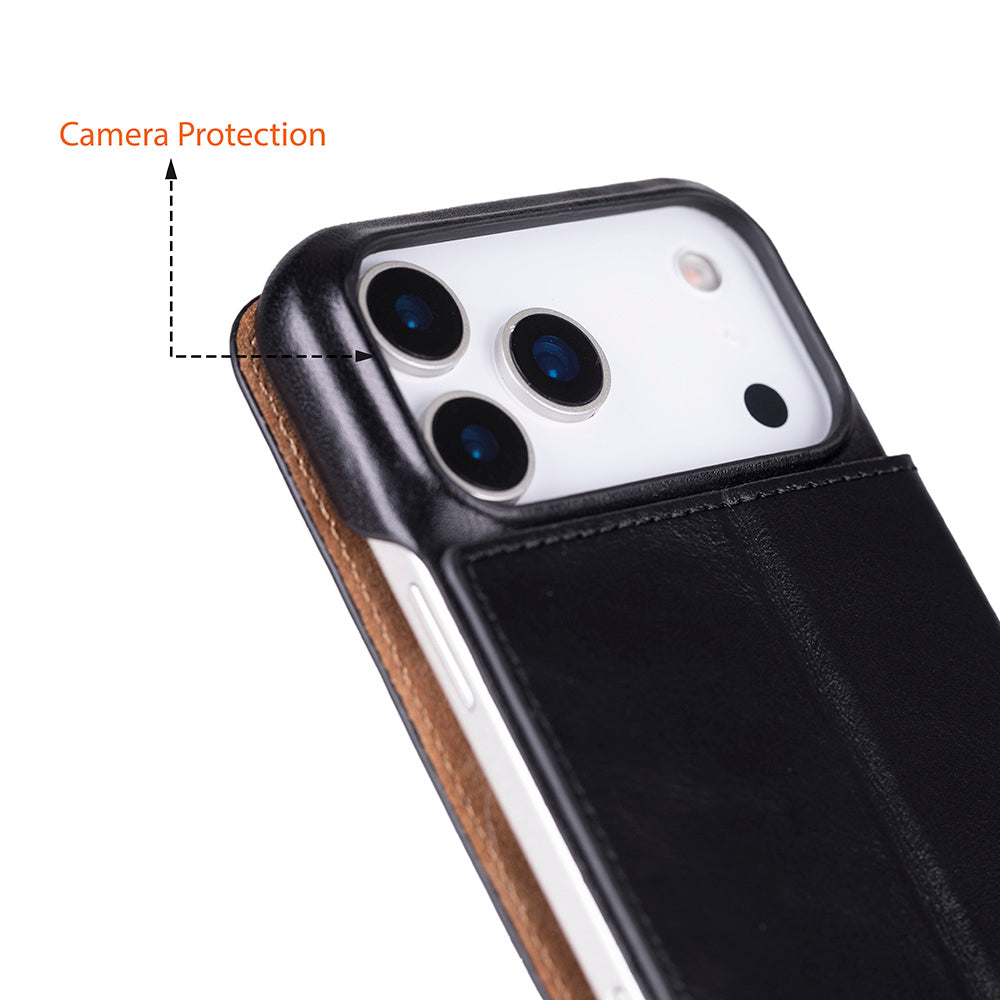 Leather iPhone 17 Pro Max Folio Case - Sonat