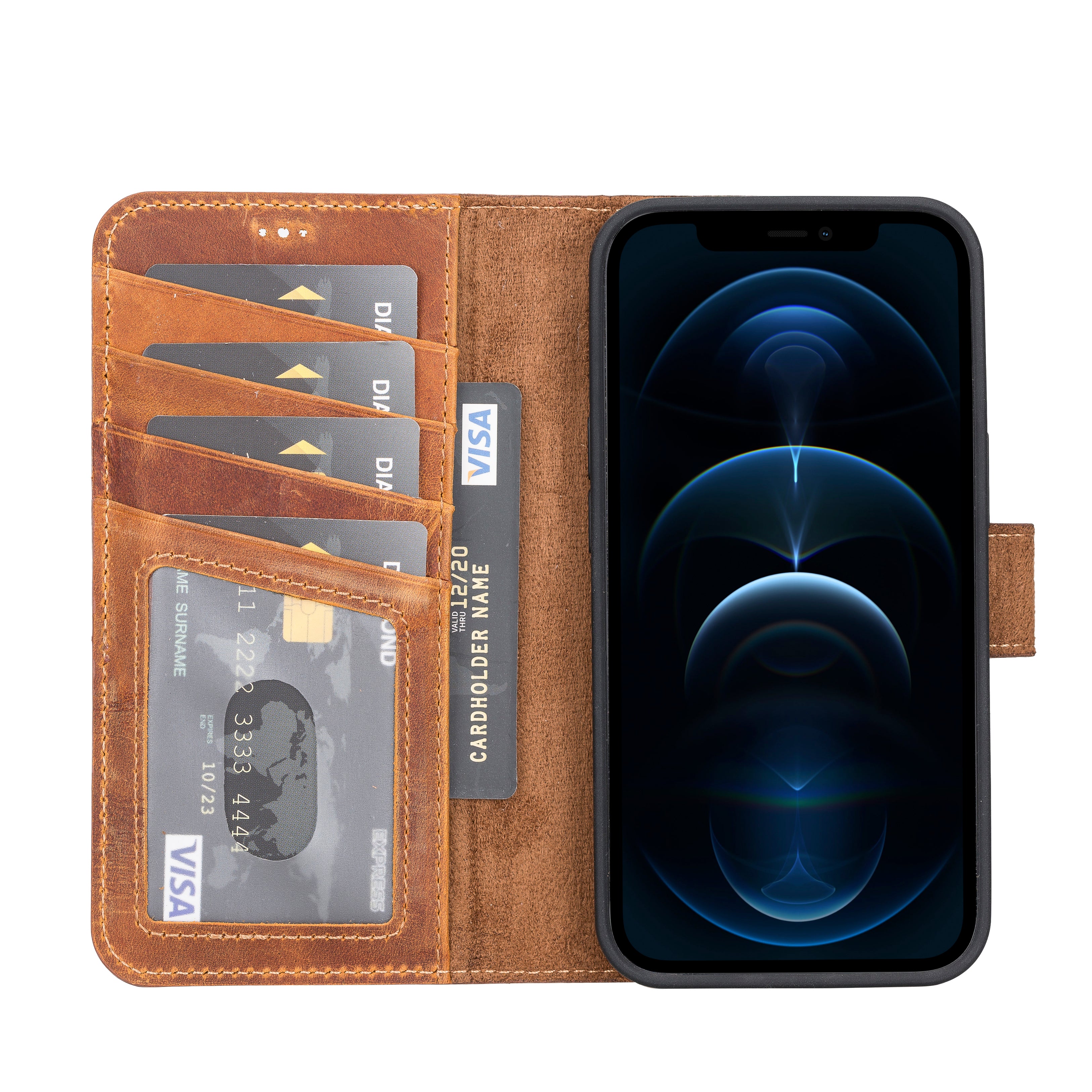 Abnehmbare Lederhülle für iPhone 13 – Magic Wallet