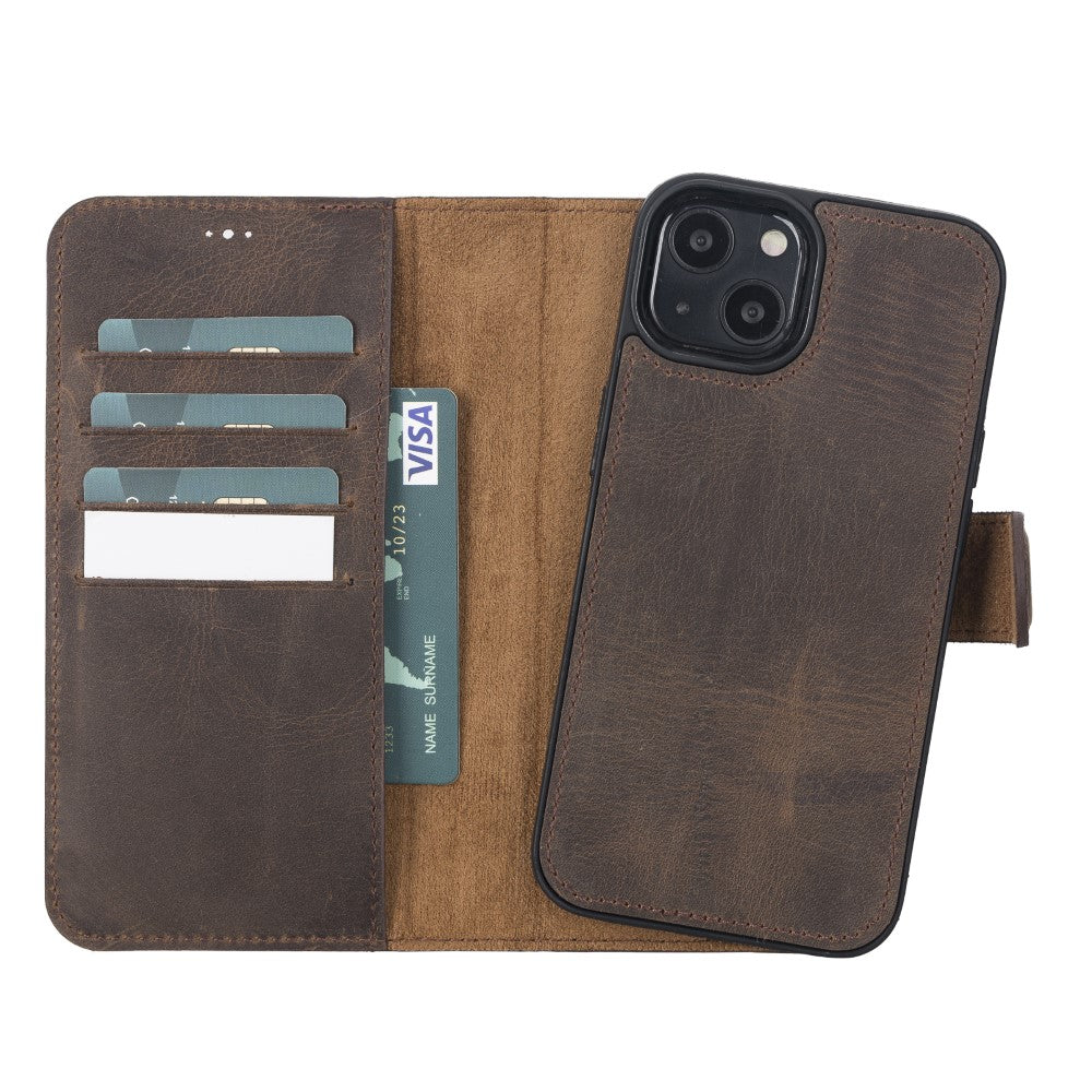 Abnehmbare Lederhülle für iPhone 13 – Magic Wallet