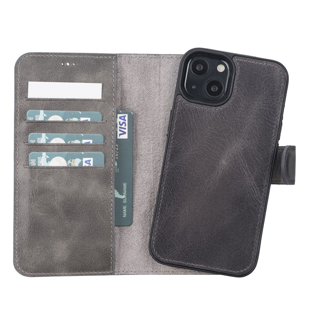 Abnehmbare Lederhülle für iPhone 13 – Magic Wallet