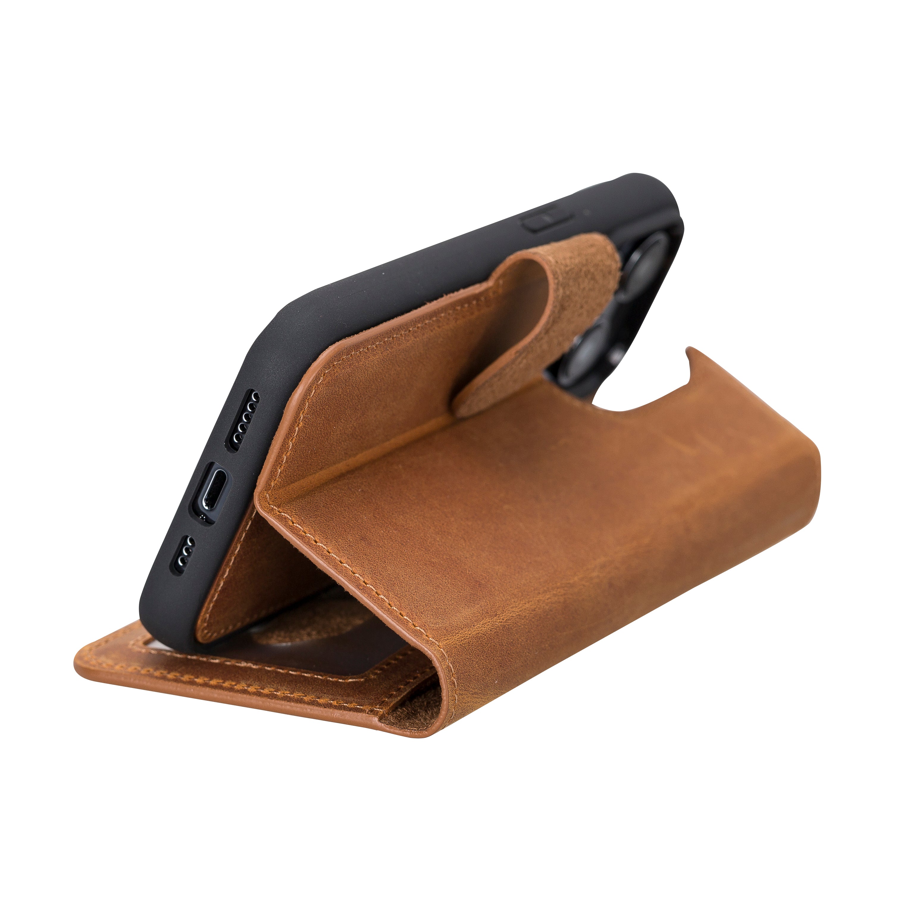 Abnehmbare Lederhülle für iPhone 14 Pro – Magic Wallet