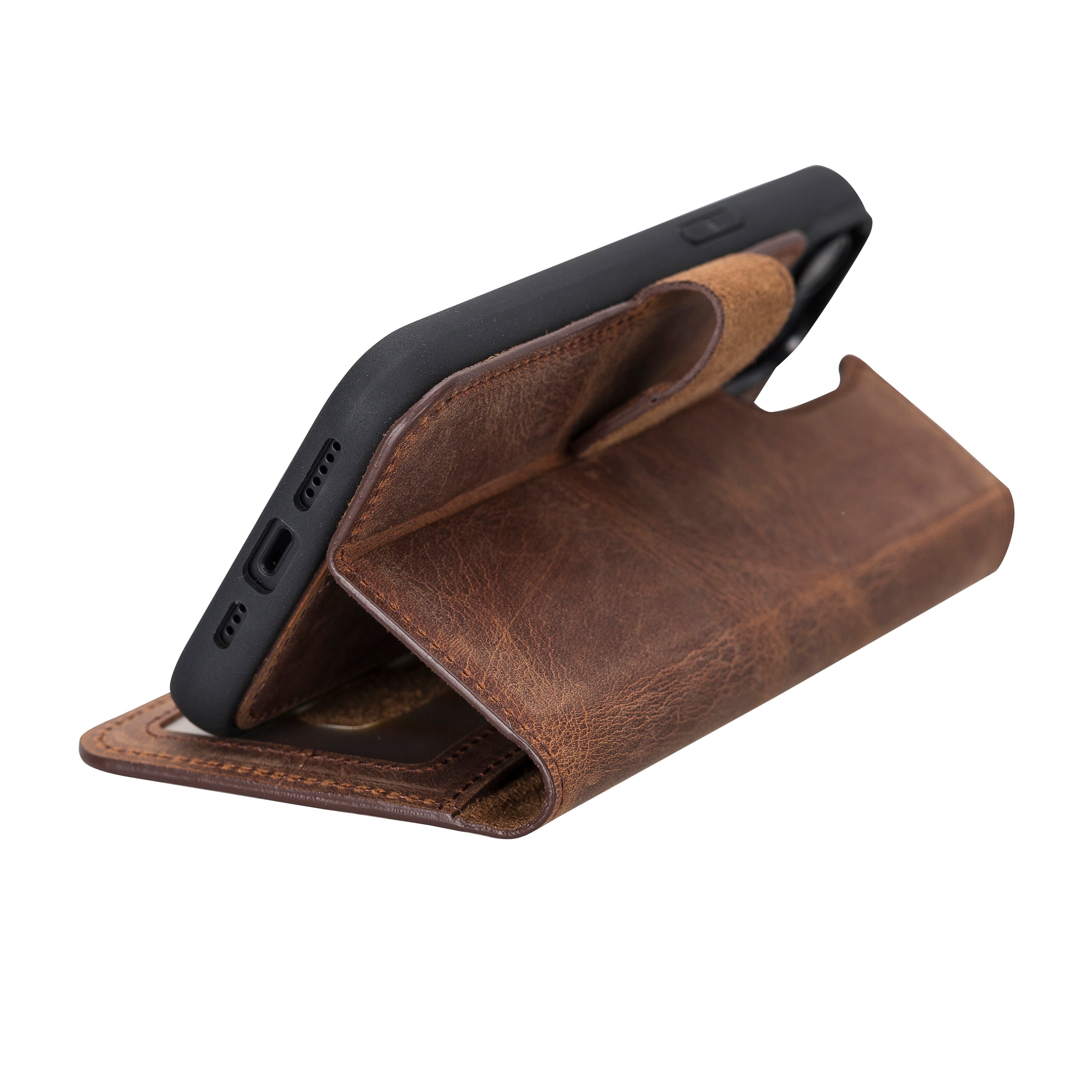 Abnehmbare Lederhülle für iPhone 14 – Magic Wallet