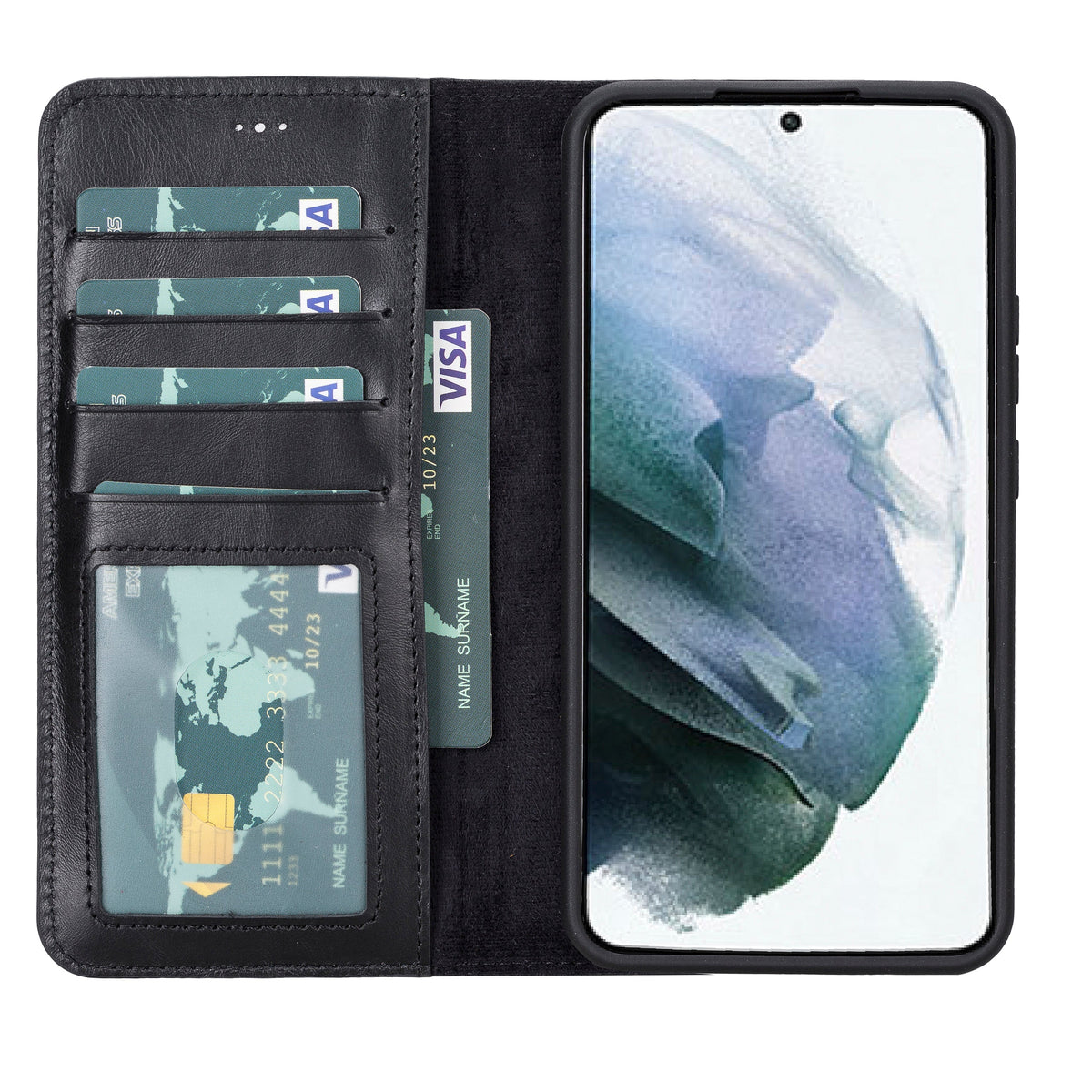 Samsung Galaxy S23 Leather Detachable Wallet Case - Magic Wallet