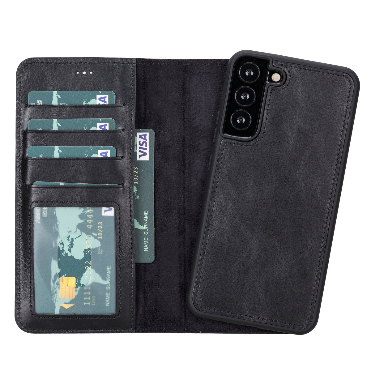 Samsung Galaxy S22 Plus Leather Detachable Wallet Case - Magic Wallet