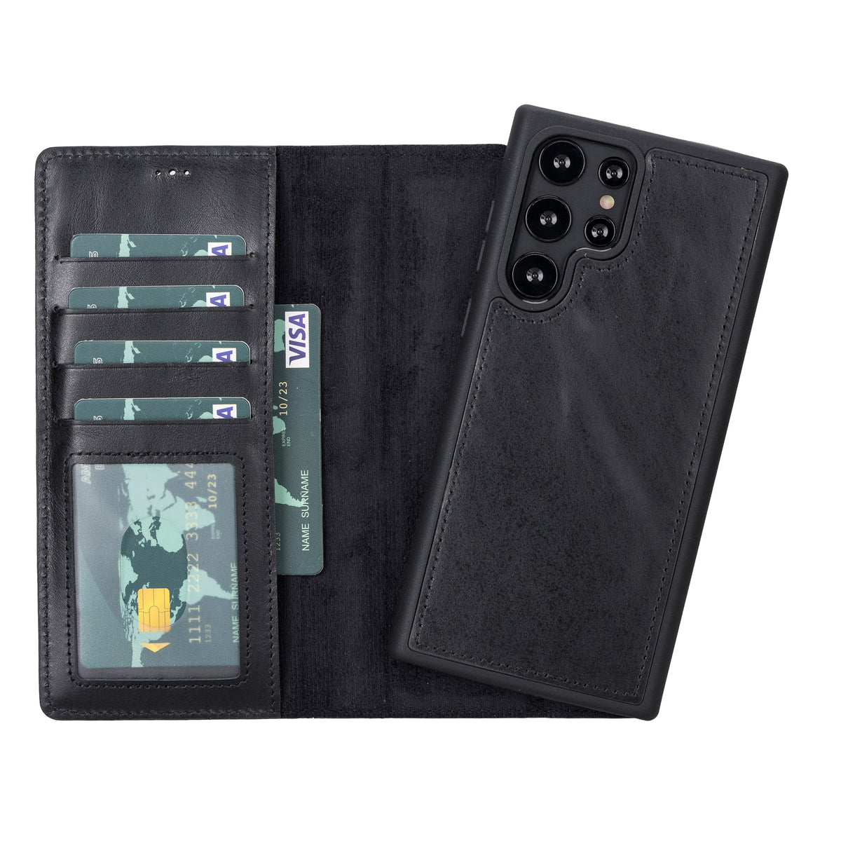 Samsung Galaxy S22 Plus Leather Detachable Wallet Case - Magic Wallet
