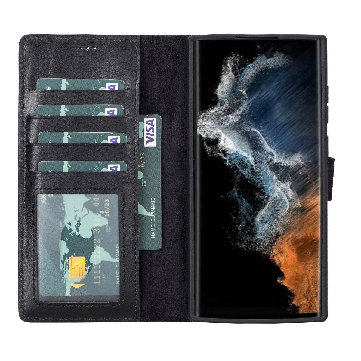 Samsung Galaxy S23 Leather Detachable Wallet Case - Magic Wallet