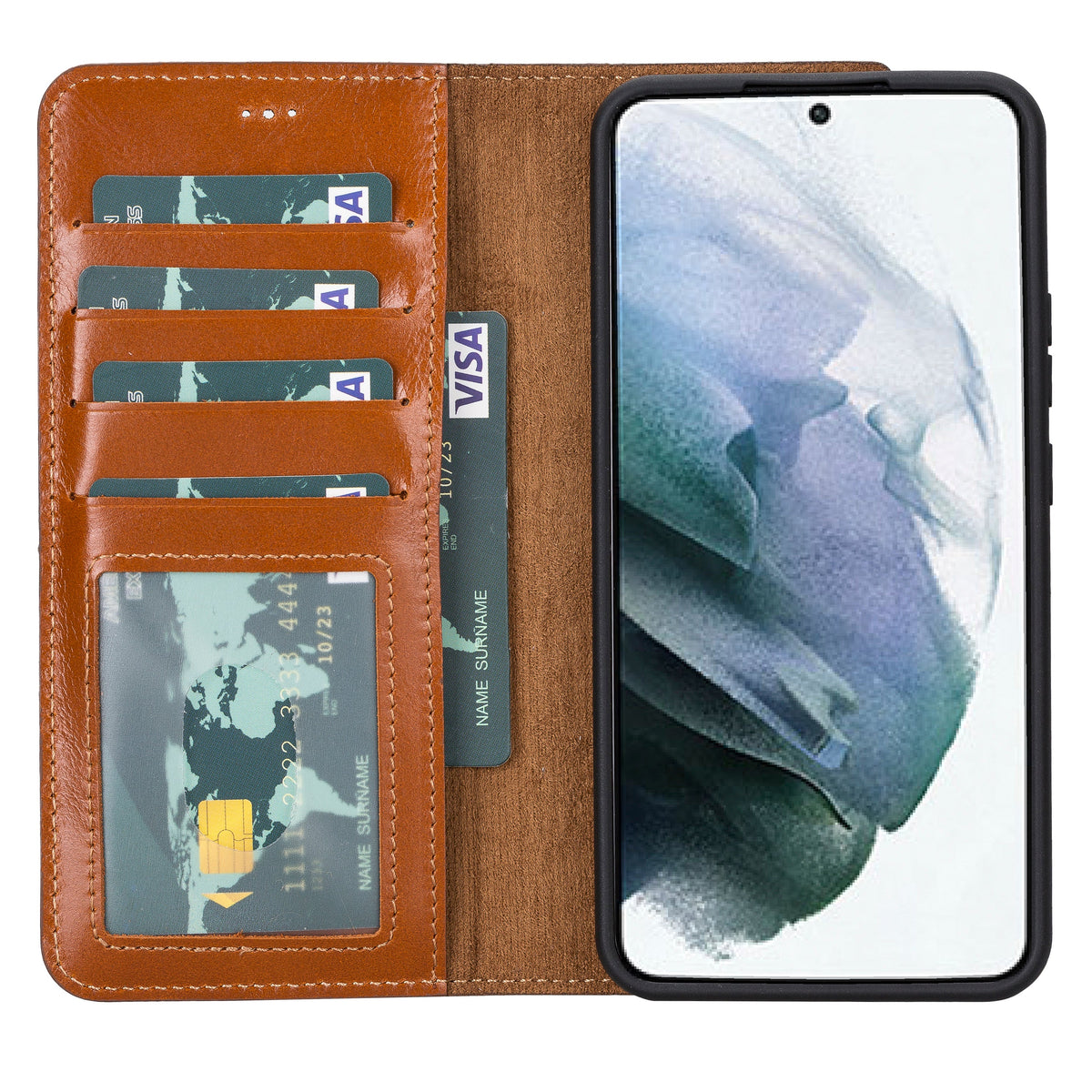 Samsung Galaxy S22 Ultra Abnehmbare Leder-Brieftaschenhülle - Magic Wallet