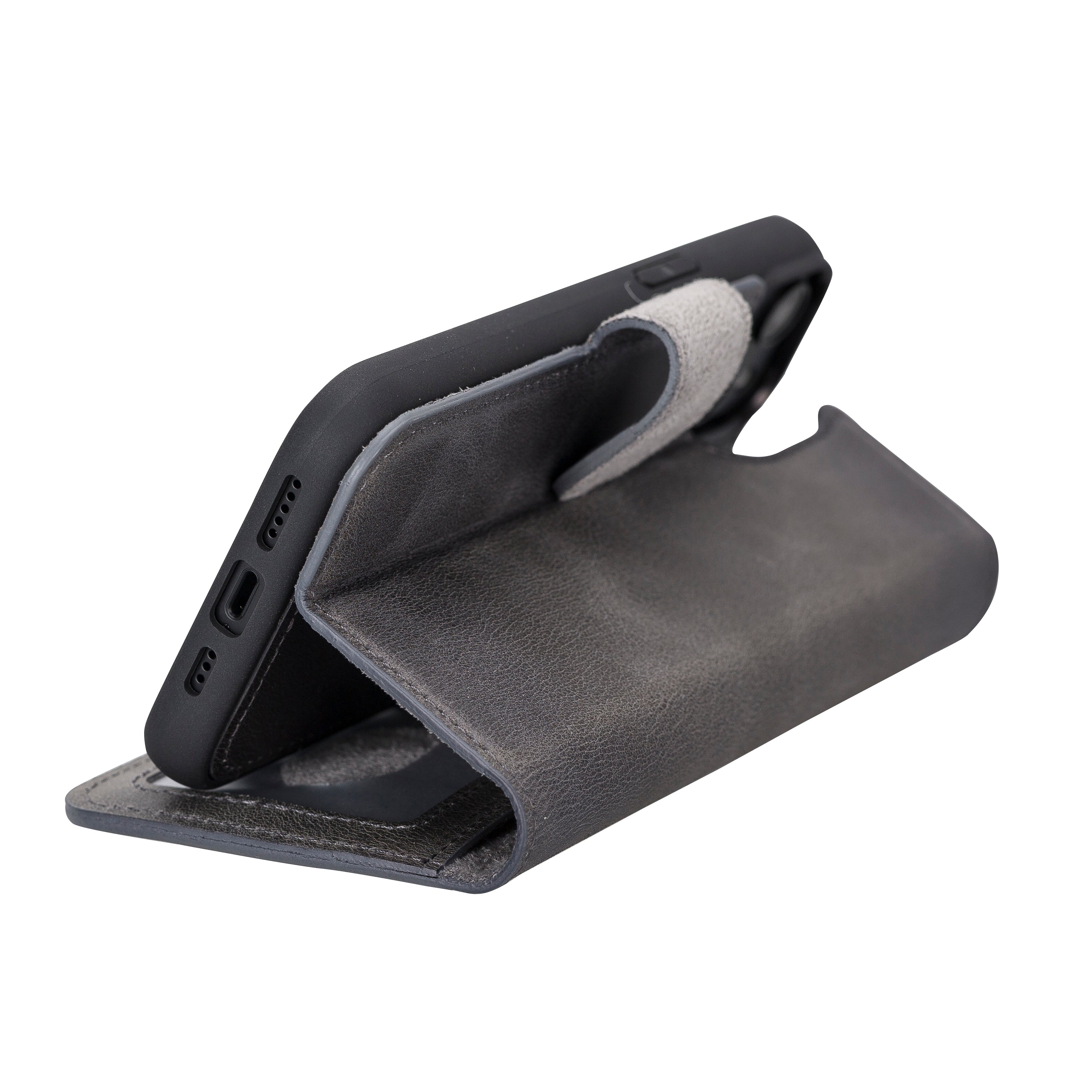 Abnehmbare Lederhülle für iPhone 14 – Magic Wallet