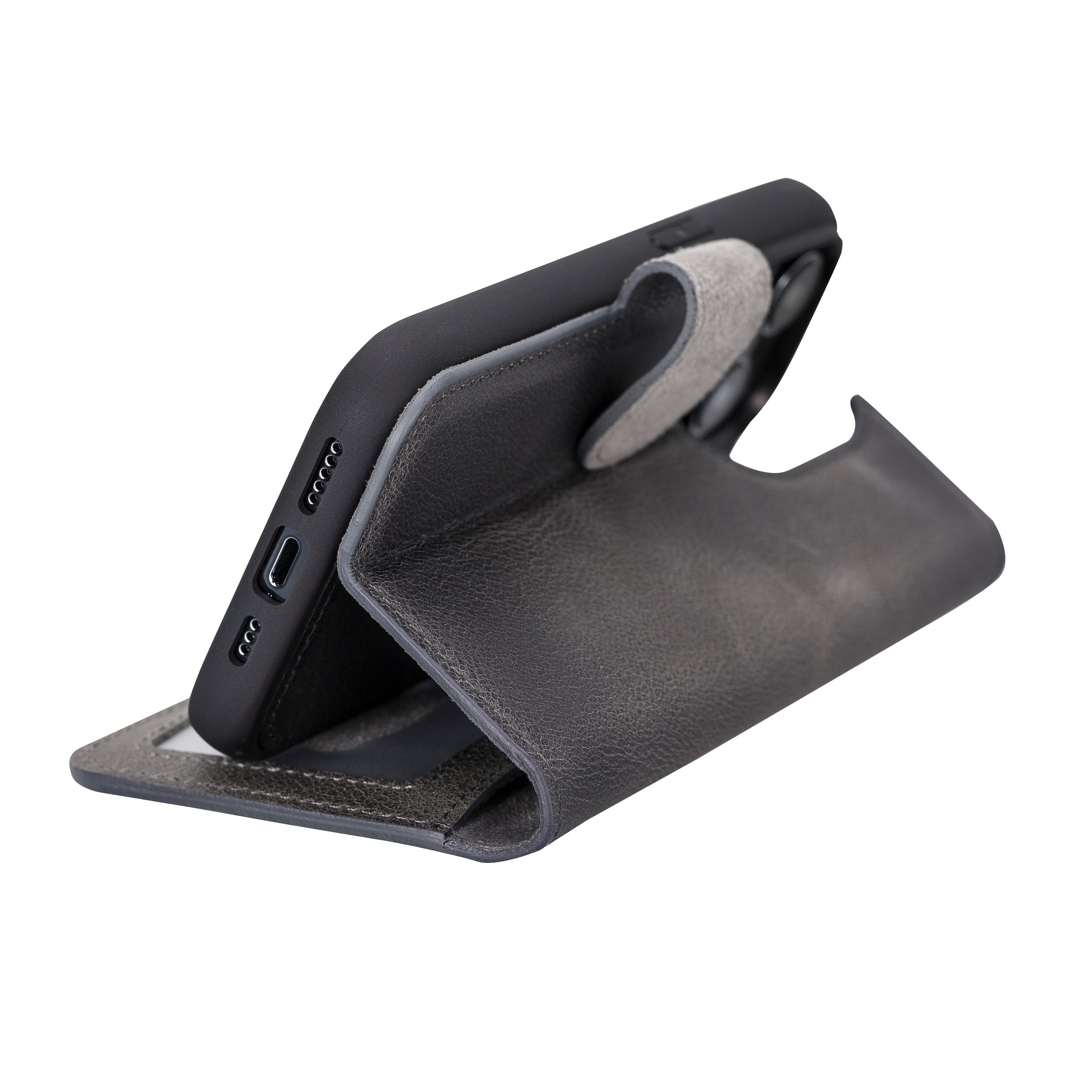 Abnehmbare Lederhülle für iPhone 14 Pro – Magic Wallet