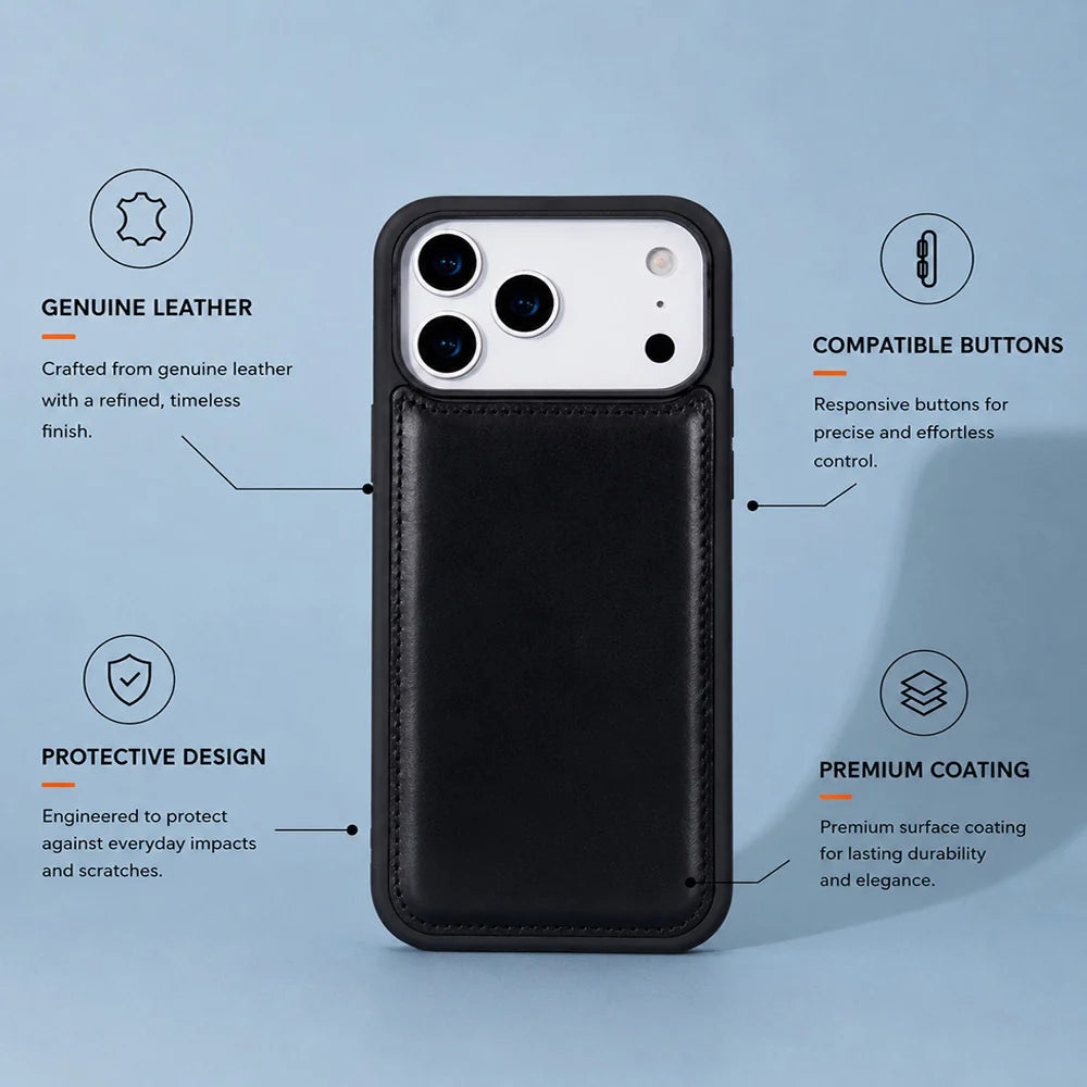 iPhone 17 Pro Leather Case - Flex Cover