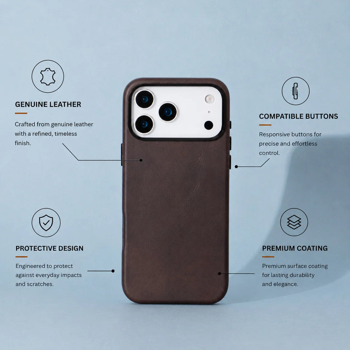 iPhone 17 Pro Leather Case - Prestige