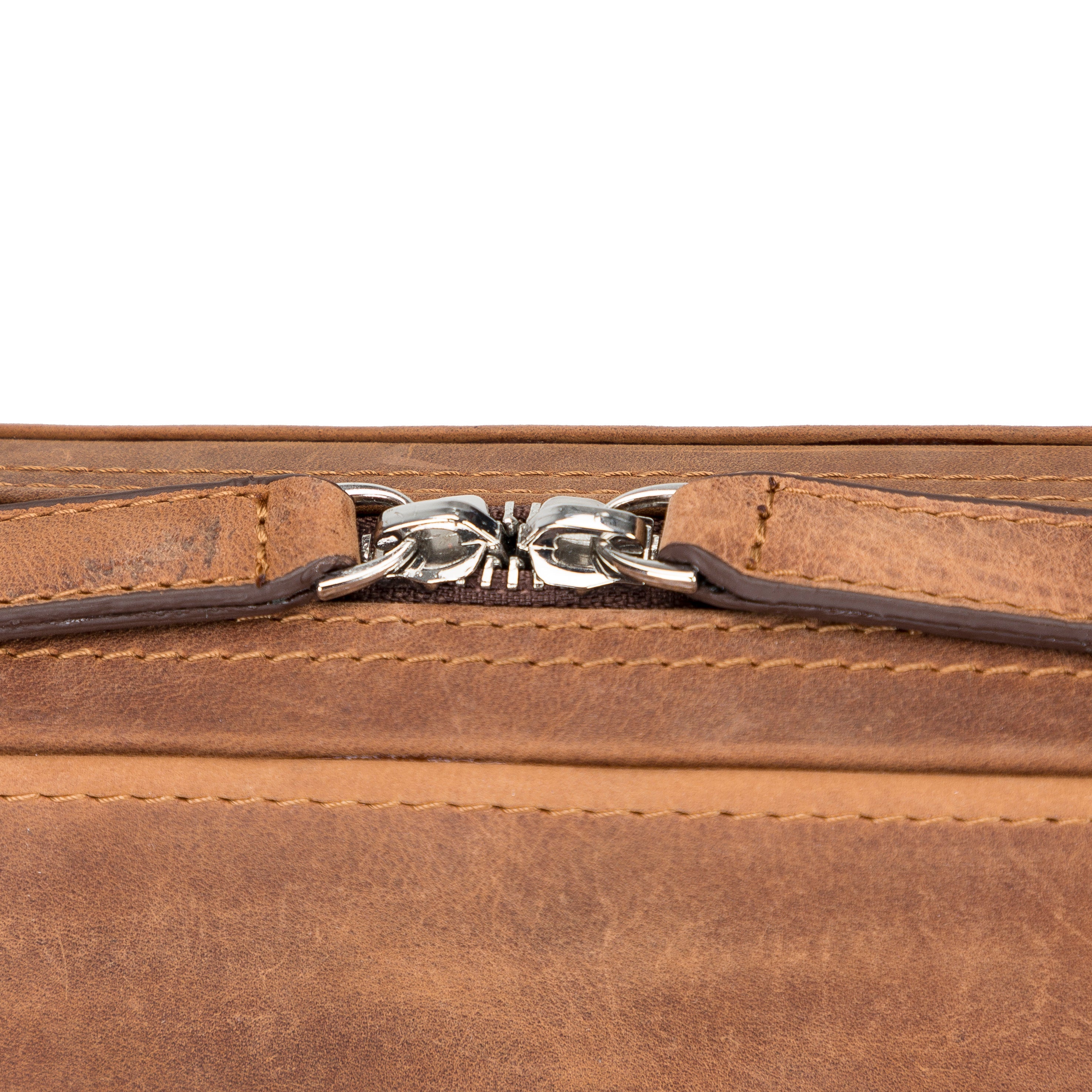 Reise-Kabel-Organizer aus echtem Leder