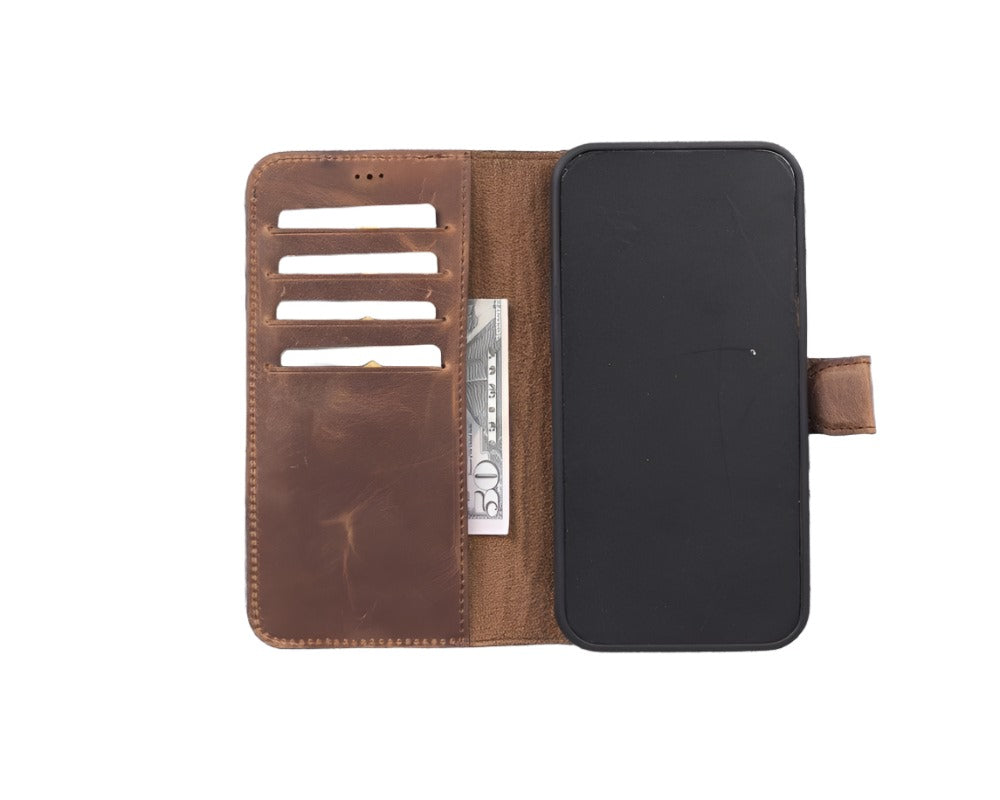 Apple iPhone 12 Series Detachable Leather Case / MW