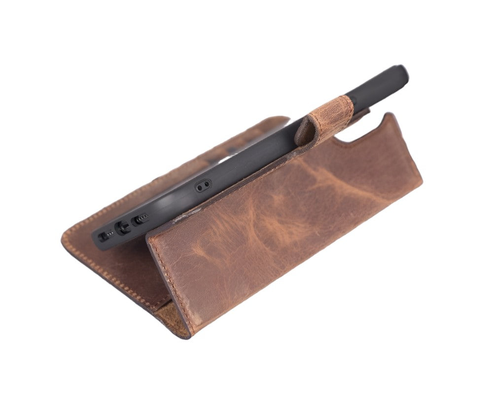 Apple iPhone 12 Series Detachable Leather Case / MW