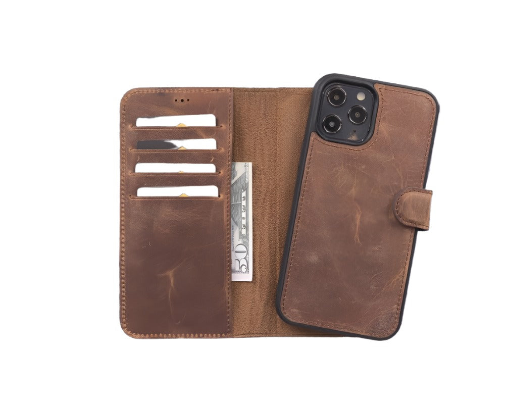 Apple iPhone 12 Series Detachable Leather Case / MW iPhone 12 Pro Max 6.7" / G2