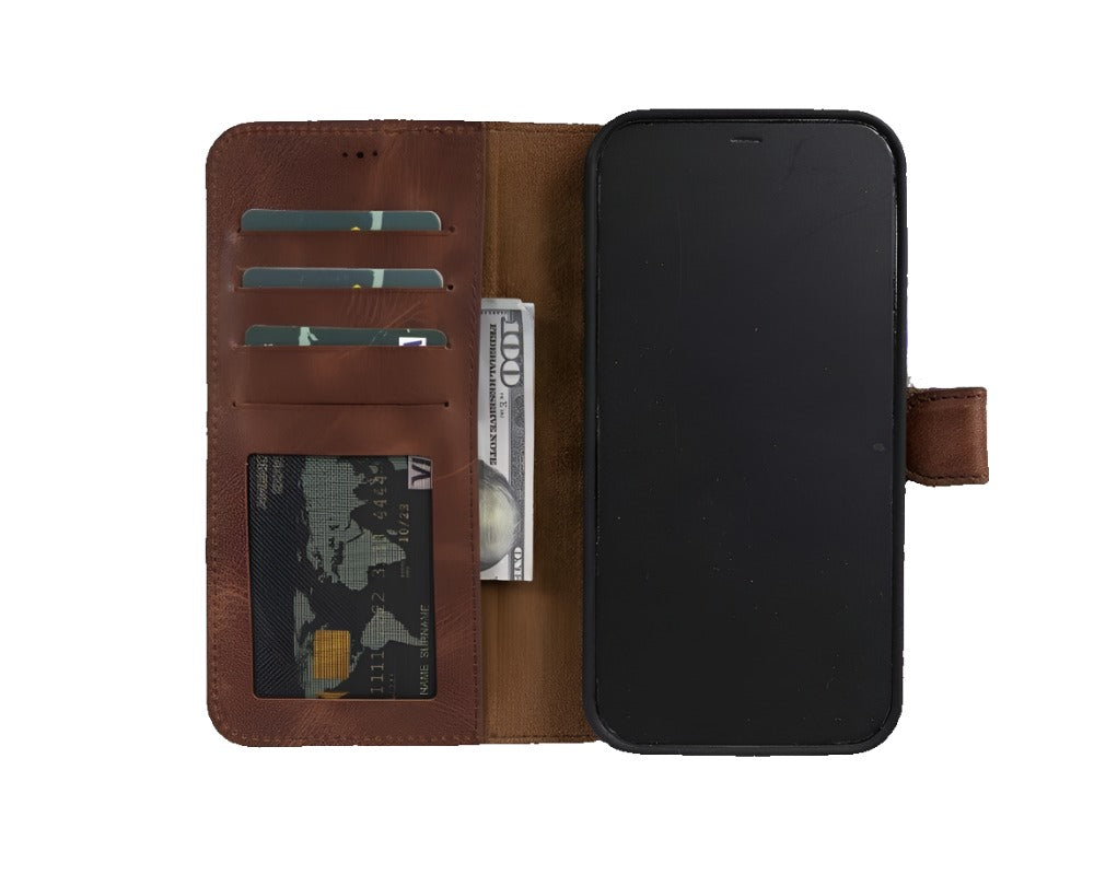 Apple iPhone 12 Series Detachable Leather Case / MW