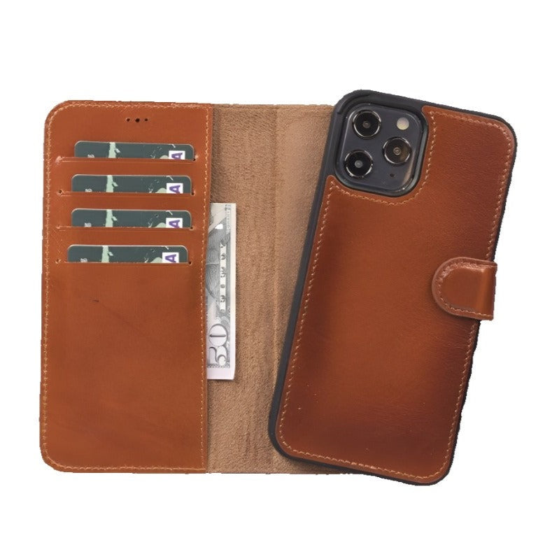 Apple iPhone 12 Series Detachable Leather Case / MW