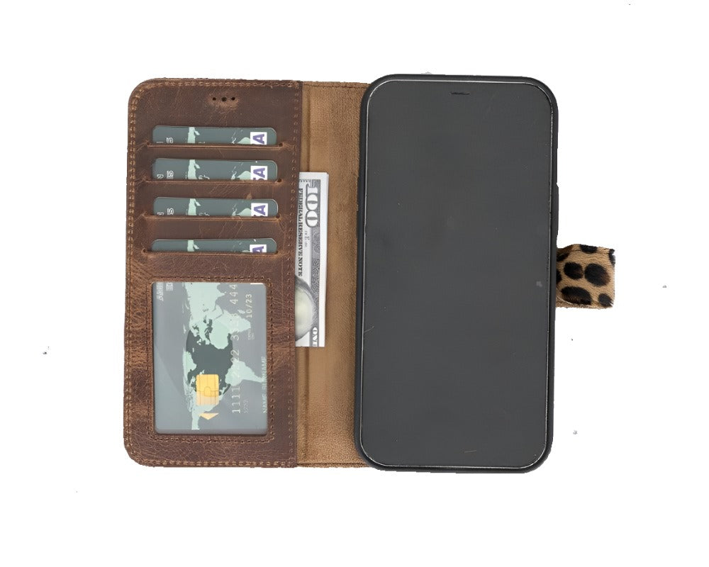 Apple iPhone 12 Series Detachable Leather Case / MW