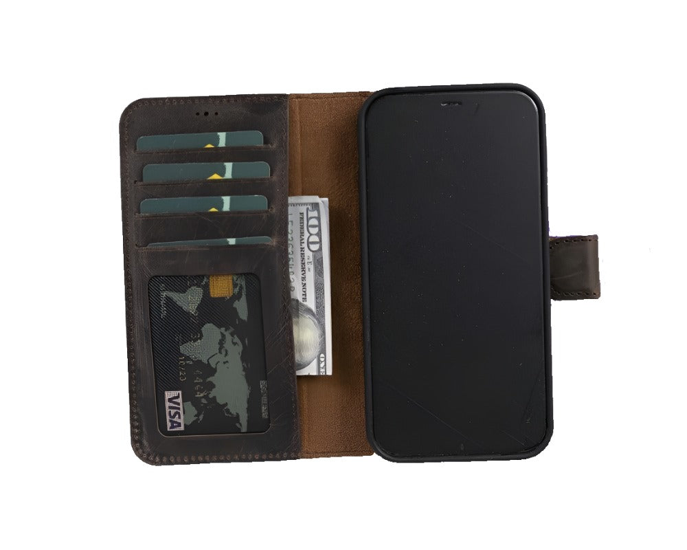 Apple iPhone 12 Series Detachable Leather Case / MW