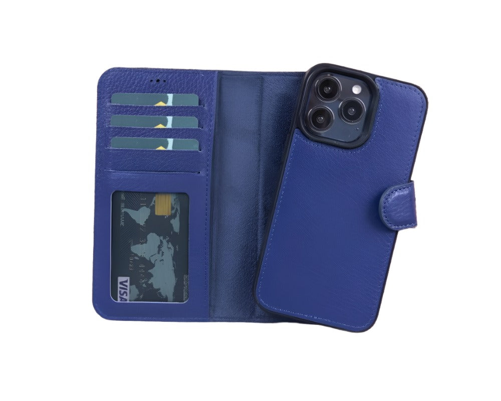 Apple iPhone 13 Series Detachable Leather Case RFID/ MWW iPhone 13 Pro 6.1" / Dark Blue
