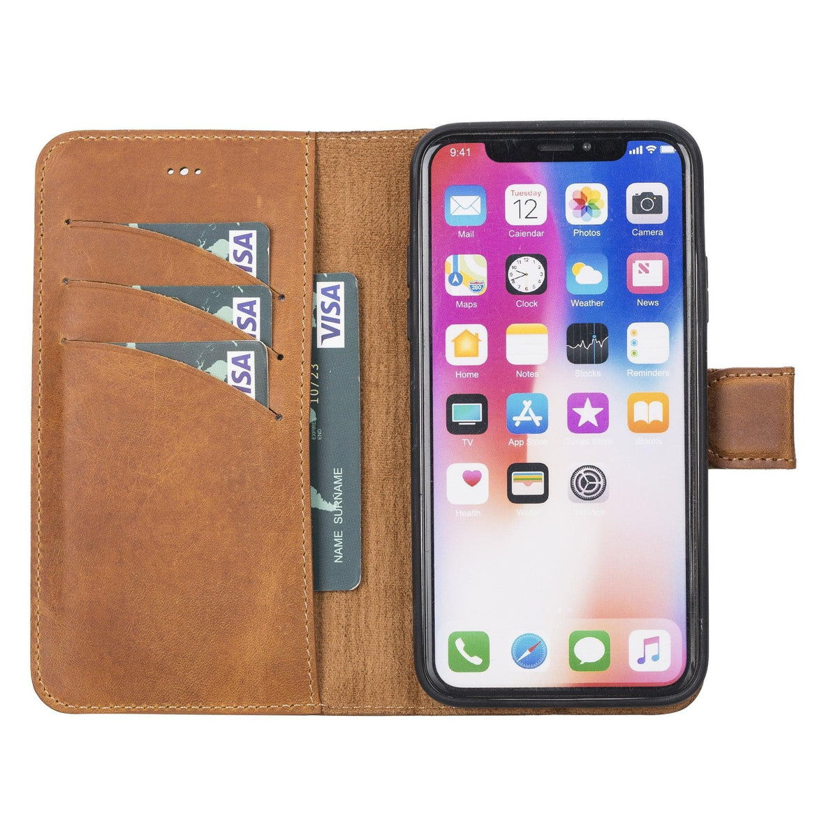 Apple iPhone X/XS Detachable Leather Case / MW