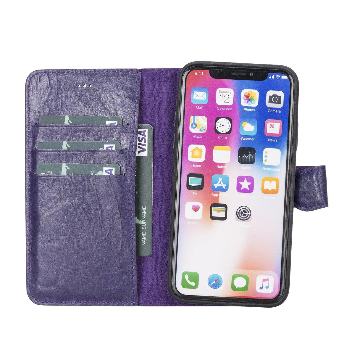 Apple iPhone X/XS Detachable Leather Case / MW