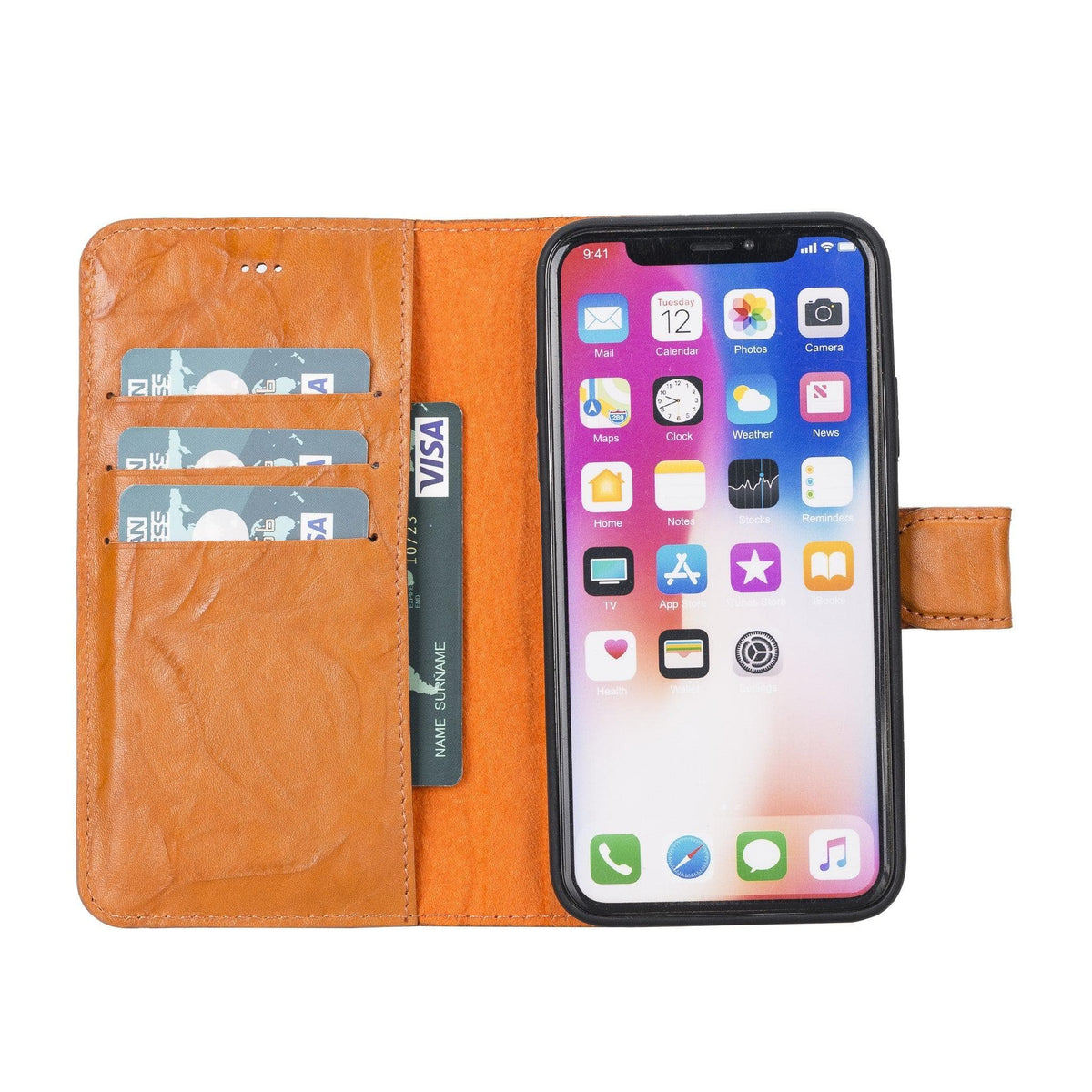 Apple iPhone X/XS Detachable Leather Case / MW