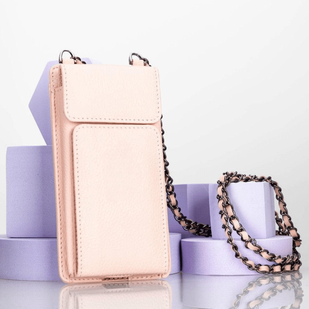 Avjin Crossbody Leather Bag Compatible with Phones up to 6.9"