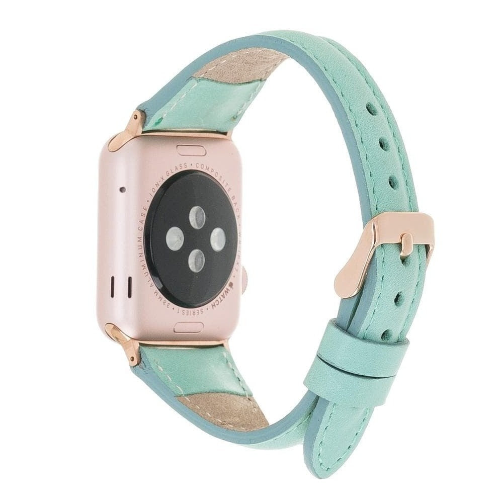 Leather Apple Watch Bands - Clasic Slim Style