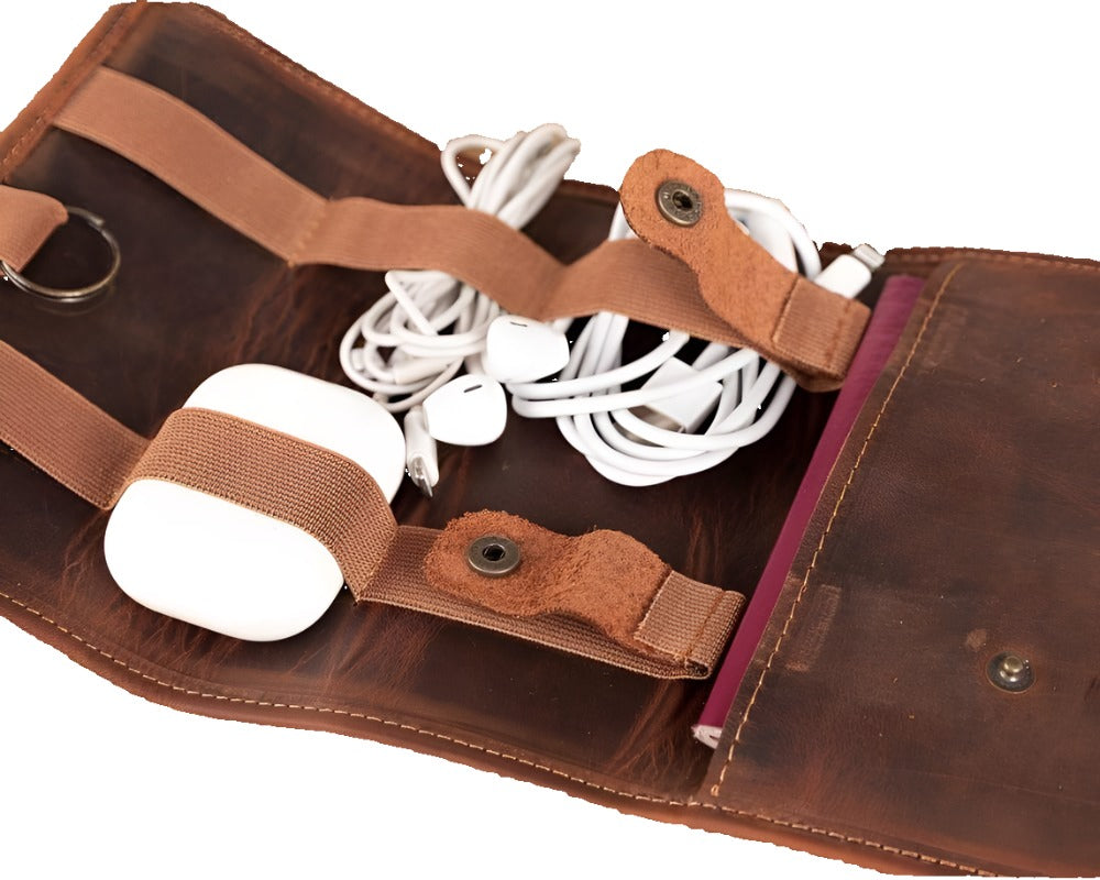 Leather Cable Organizer