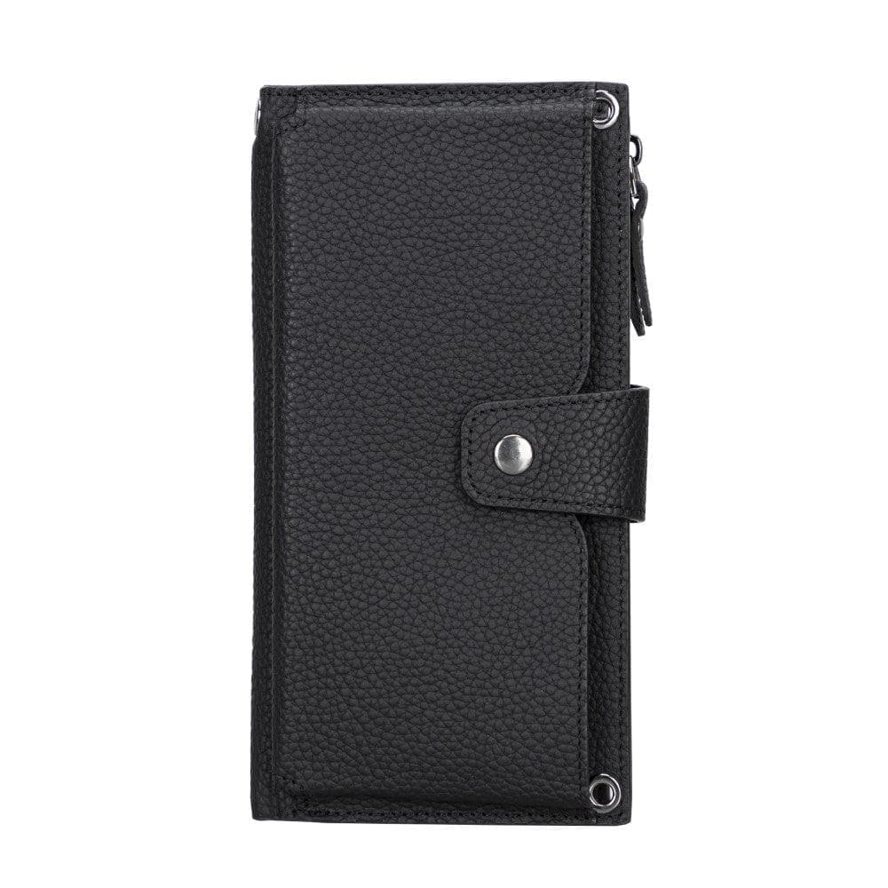 Lozan Leather Strap Wallet Black Bouletta