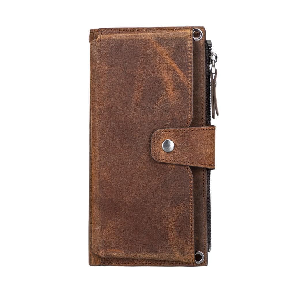Lozan Leather Strap Wallet Brown Bouletta